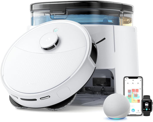 Lefant LiDAR Robot Vacuum and Mop, All-in-One Dock,56-Day Self-Emptying, 190° PSD Obstacle