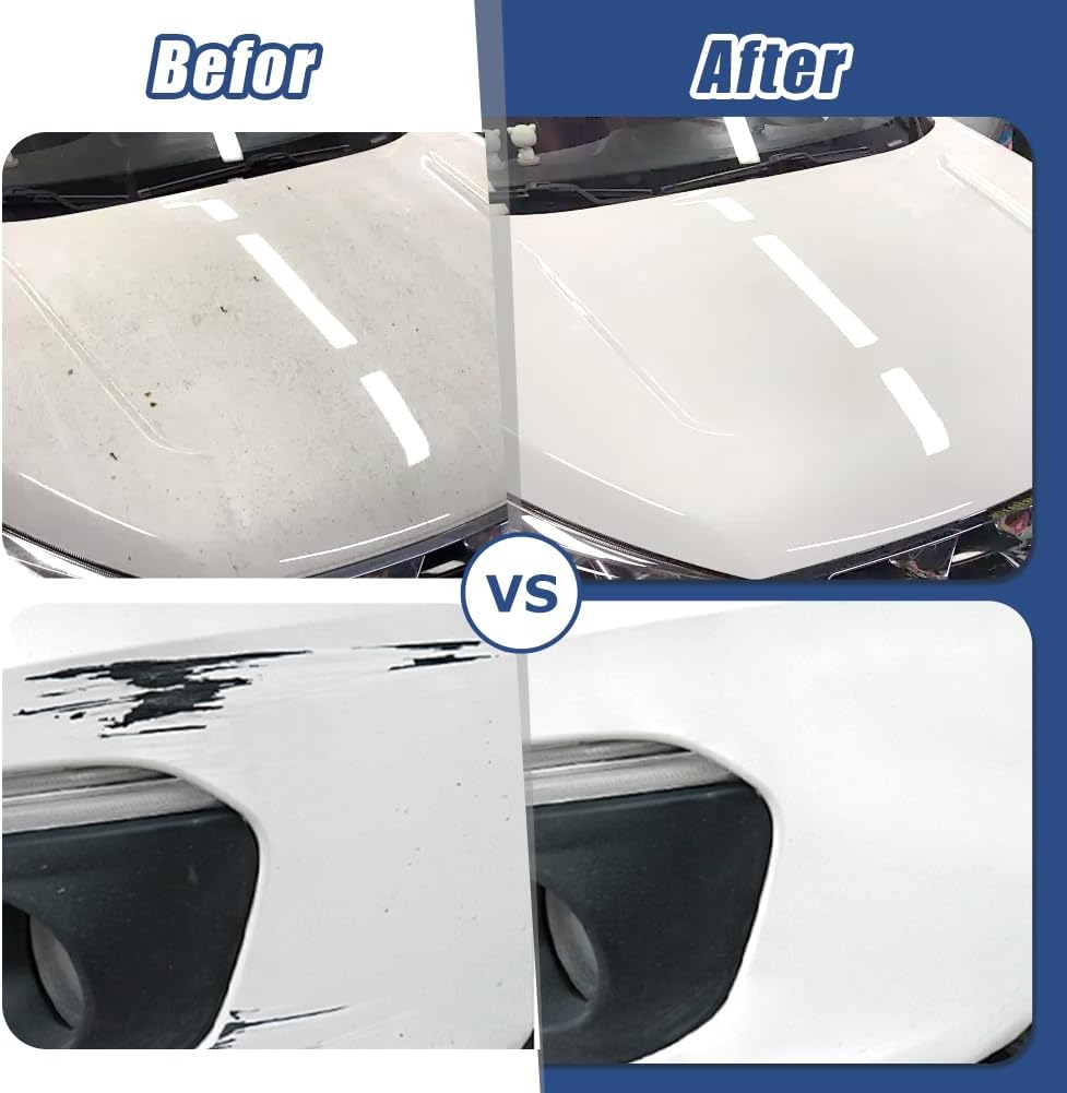 EMVANV Glass Polishing Kit, 39Pcs/Set Glass Scratch Remover, Deep Scratch Window Repair Tool, Window Windscreen Scratch Repair Kit with Cerium Oxide Polishing Powder Polishing Pad and Wheel