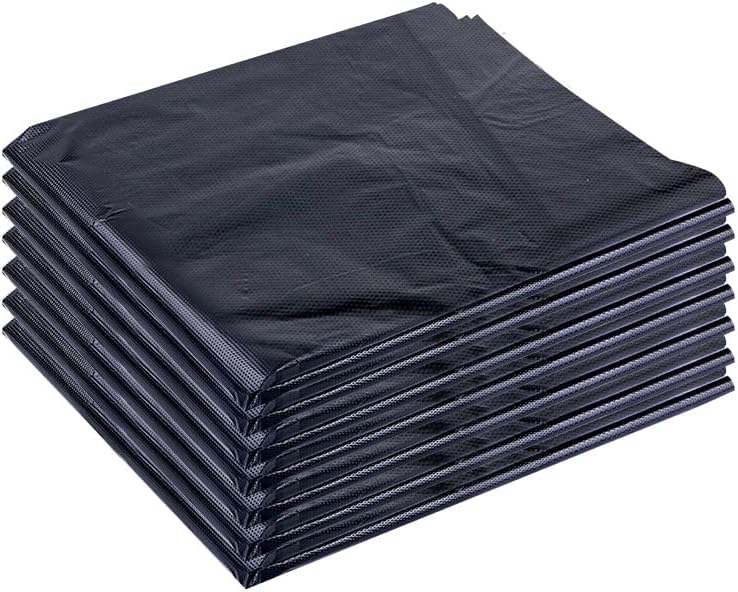 38 gallon heavy duty trash bags, 35.4 inches x 39.37 inches, black, extra strong construction & yard bags for commercial, industrial, garden waste, leakproof & puncture resistant(30 pieces)