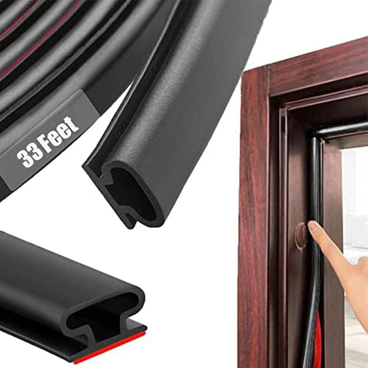 Black Rubber Weather Stripping Door Seal Strip, D Shape Door Rubber Weather Seal Strip
