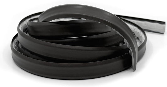 InstaTrim The Original Flexible Trim - 10ft Black 1/2" Wide Caulk Tape - Adhesive Trim with Many Uses Including Caulking for Bathtubs, Sinks, Counters, Tile, Floors - Made in USA