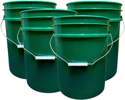 House Naturals 5 Gallon Premium HPDE Plastic Bucket - Made in USA Food Grade Storage Container, BPA