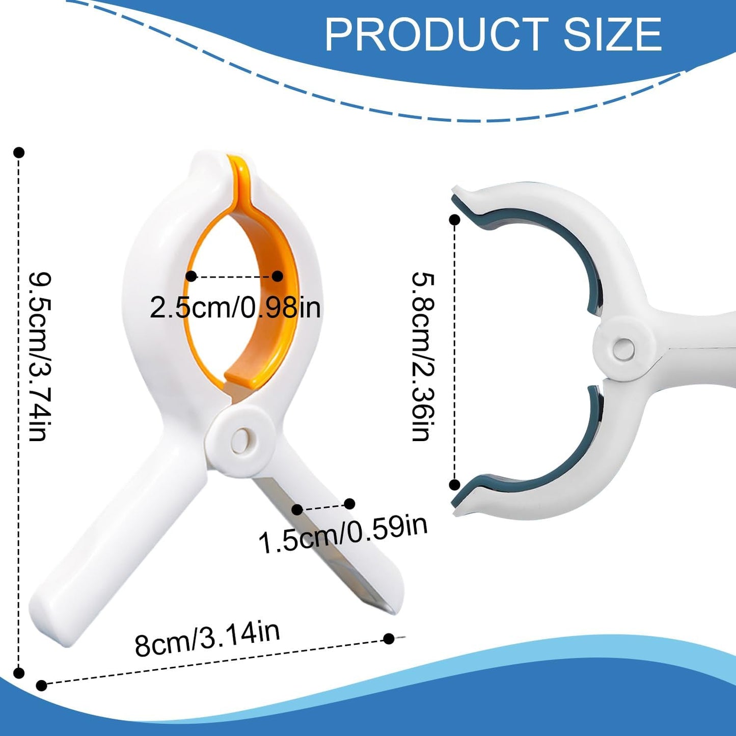 Extra Large Beach Towel Clips 15Pack,Swimming Pool Boat Towel Clips,Increase Size and Spring Force Strong Practicality