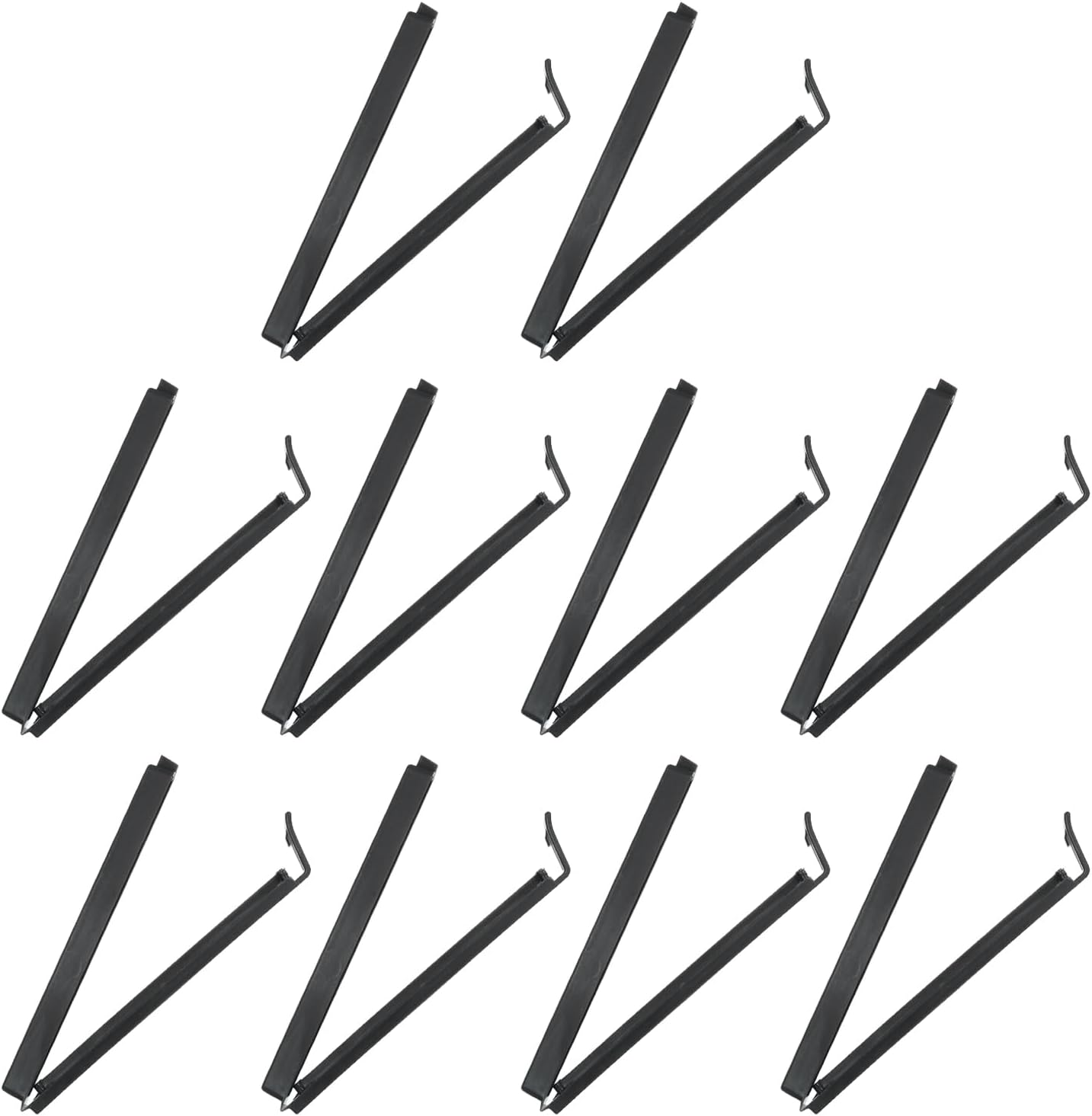 PATIKIL Sealing Clips 4.3 Inch, 10 Pack Reusable Plastic Bag Clip Clamp Sealer for Food Storage Snack Bag Home Kitchen, Black