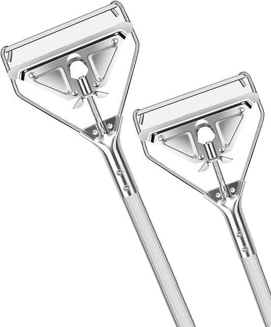 Commercial Mop Handle Heavy Duty,Industrial Metal Mop Stick Replacement for Home, Garage, Office