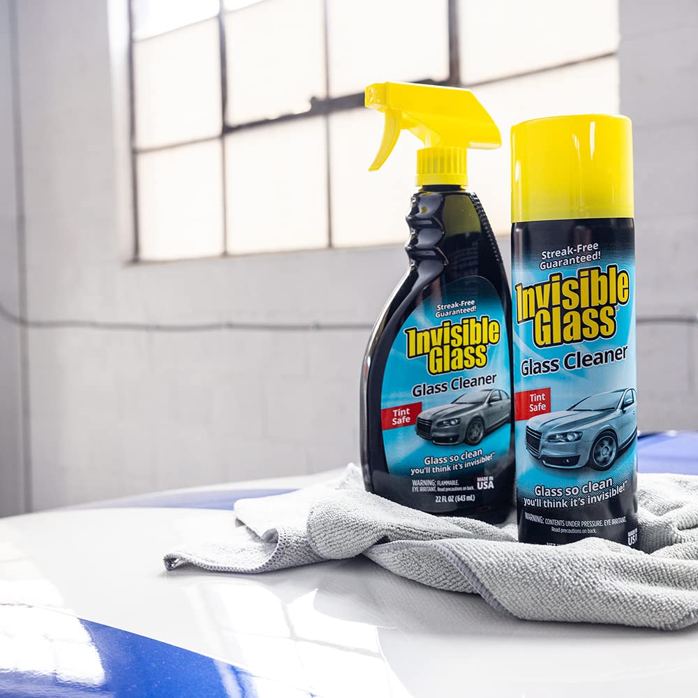Invisible Glass 92164-2PK Premium Glass Cleaner Spray for Car Windshields and Windows, Automotive