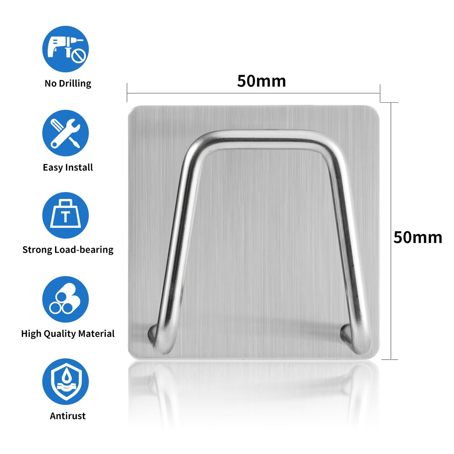 Luckyiren 2-Pack Stainless Steel Sponge Holder for Kitchen Sink - Rustproof Brushed SUS304 Sponge