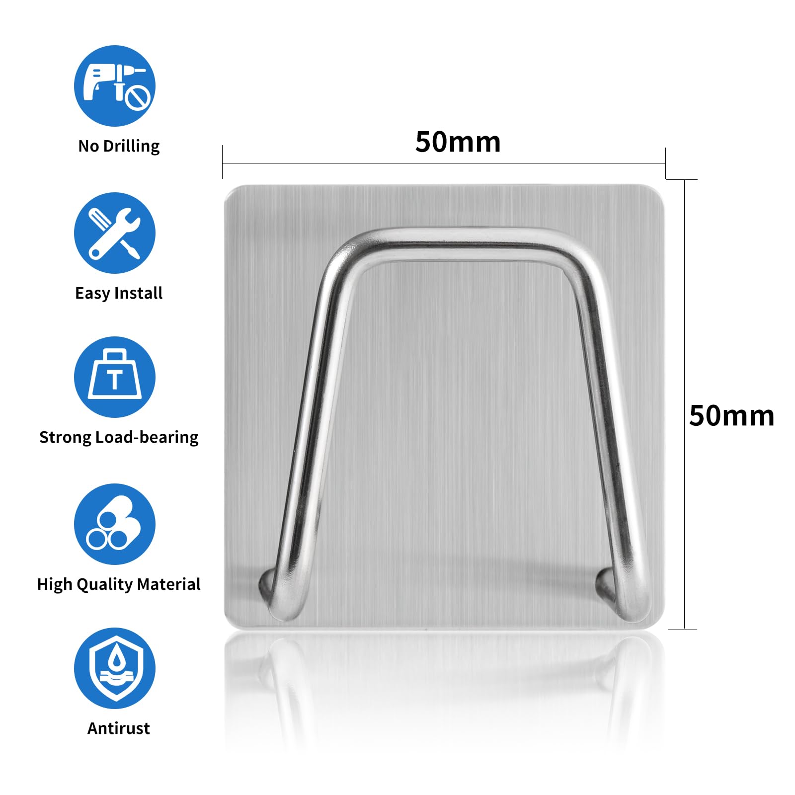 Luckyiren 2-Pack Stainless Steel Sponge Holder for Kitchen Sink - Rustproof Brushed SUS304 Sponge