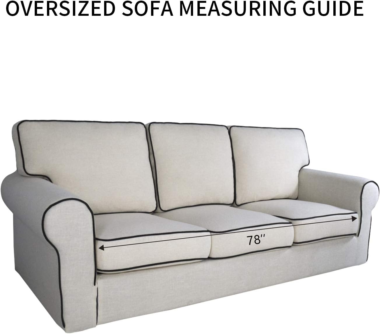 PureFit Reversible Quilted Sofa Cover, Water Resistant Slipcover Furniture Protector, Washable Couch Cover with Non Slip Foam and Elastic Straps for Kids, Pets (X Large, Peacock Blue/Beige)