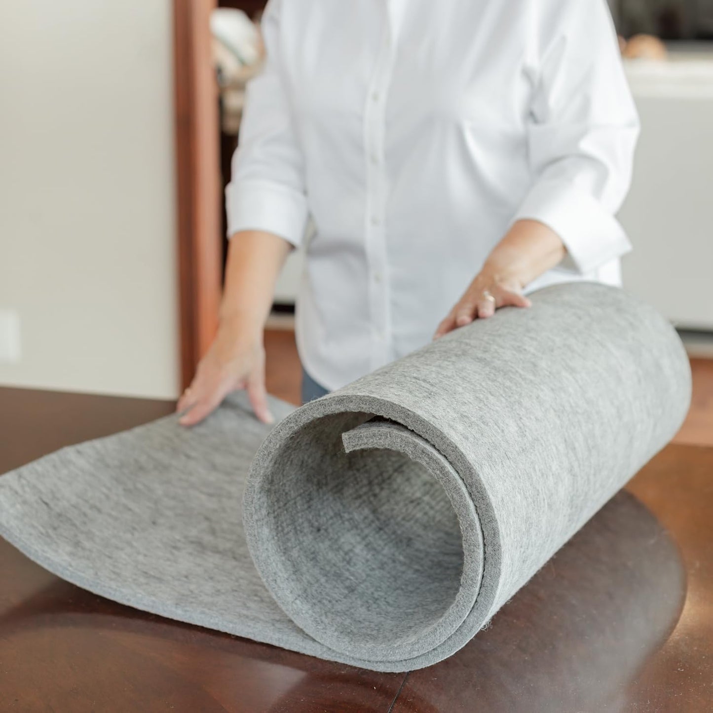 Novodon Merino Wool Pressing Mat 22" x 60" 100% Wool Pressing Mat for Quilting and Ironing Mat