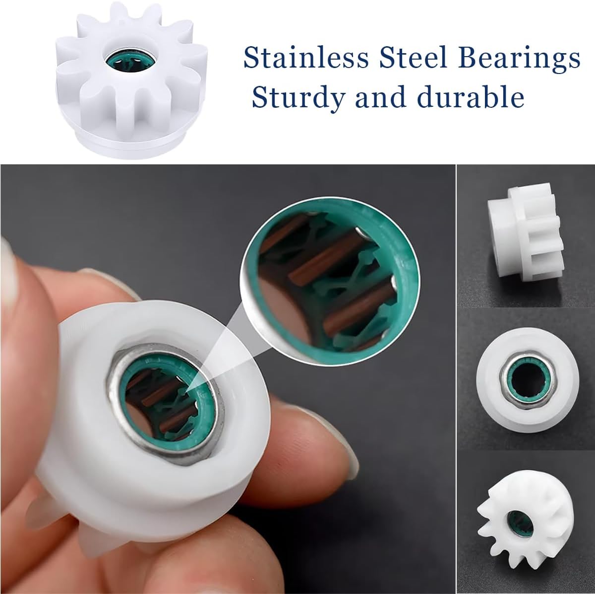 YWSH 6 Pack Spin Mop Bucket Gear Compatible with Ocedar Vilida Easy Mop Pedal Broom Bearing Gears Repair One Way Clutch Bearing Bucket Gear Sprockets Mop Gear for Spin Mop Bucket