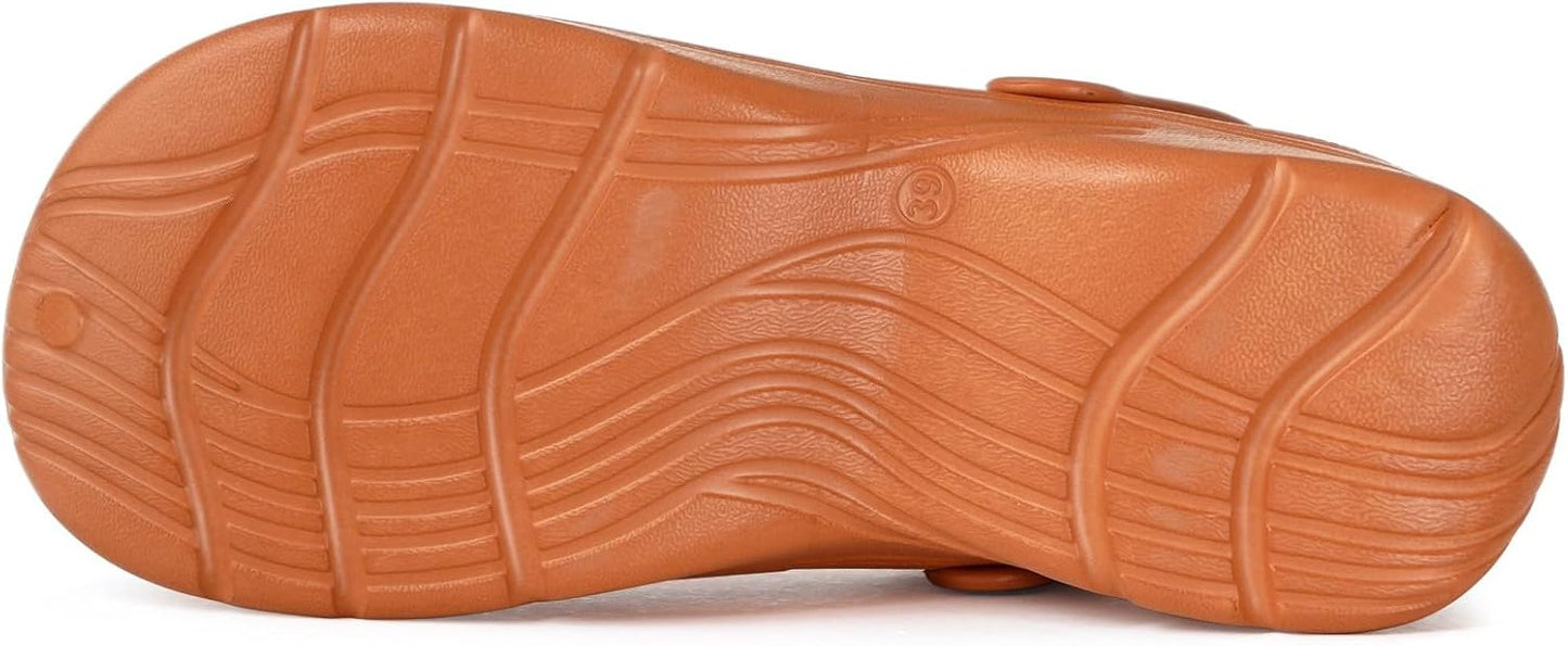 Womens Mens Fur Lined Clogs Waterproof Garden Shoes Winter Warm Fleece Lining Fuzzy House Home Slippers Indoor Outdoor Mules