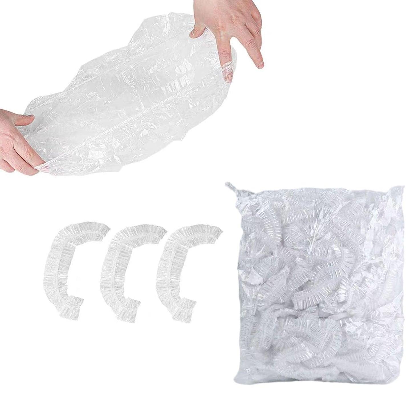 Potty Chair Liners with Elastic, Portable Potty Training Bags, Potty Refill Liners Disposable for Toddlers Kids and Baby,Toilet Seat Cover,17x8Inches,Clear