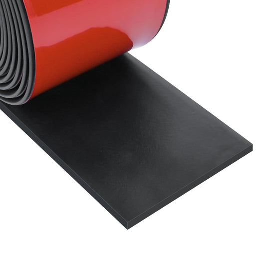 Neoprene Rubber Strips Self Adhesive Sheets, Rolls & Strips with Adhesive Backing Rubber Pads Self Stick Seal Gasket Sticky Back for Matting Padding - 2" Wide x 1/16" Thick x 15' Long