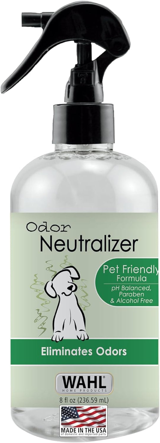 Wahl USA Scent Free Pet Odor Neutralizer Spray for Dog's Skin and Coat - Perfect for Between Baths – 8 oz – Model 820012
