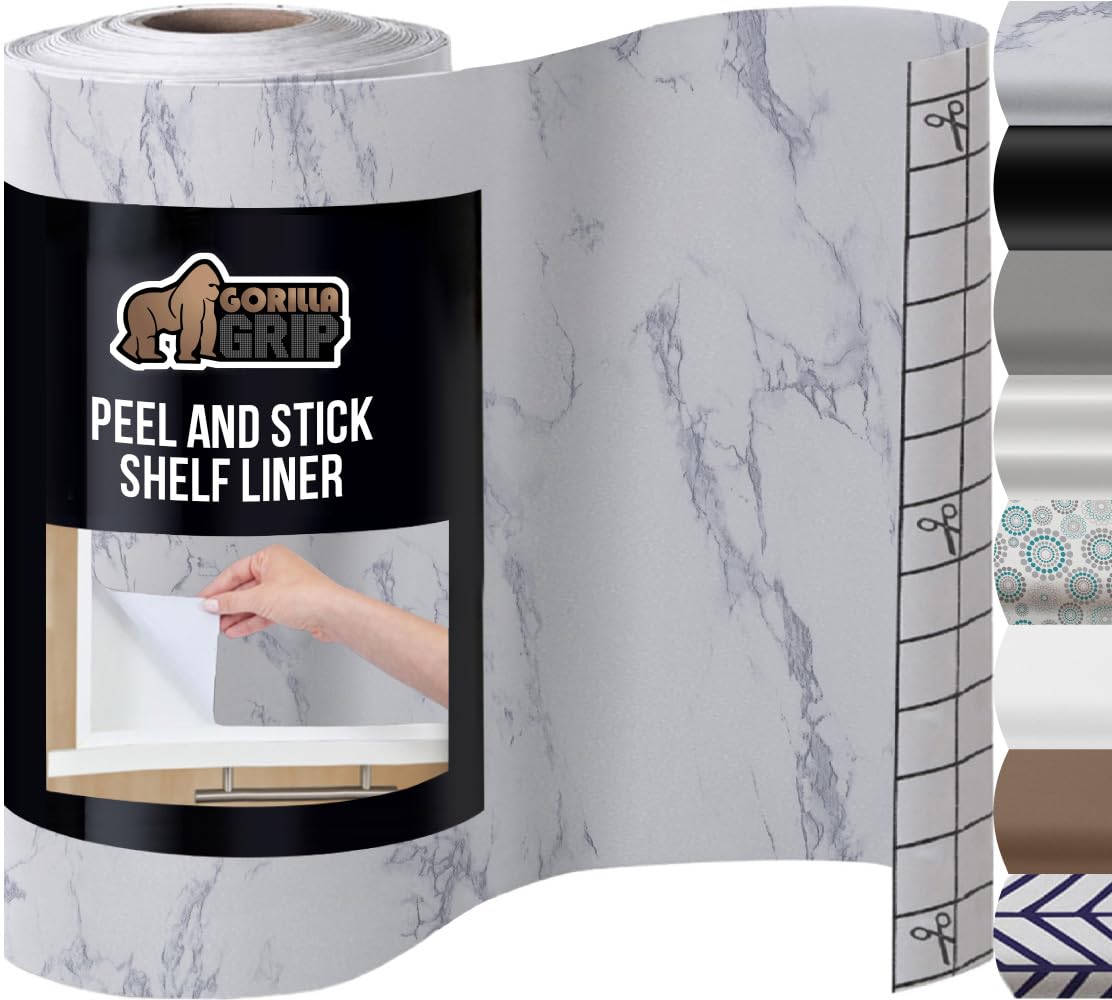 GORILLA GRIP® Peel and Stick Paper, Removable Cover for Books, Shelves, Countertops, Drawers