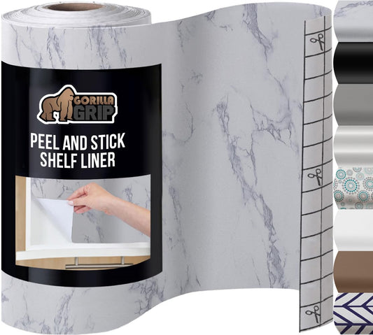 GORILLA GRIP® Peel and Stick Paper, Removable Cover for Books, Shelves, Countertops, Drawers