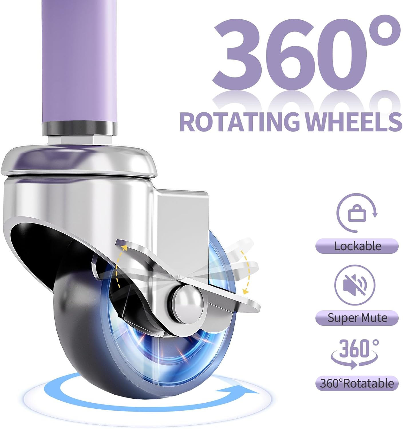 TOOLF 3 Tier Rolling Cart Storage Organizer, Metal Rolling Utility Cart with Wheels, Hooks & Bins Esthetician Craft Art Sturdy Storage with Pegboard for Bathroom, Kitchen, Office, Nursery Diaper