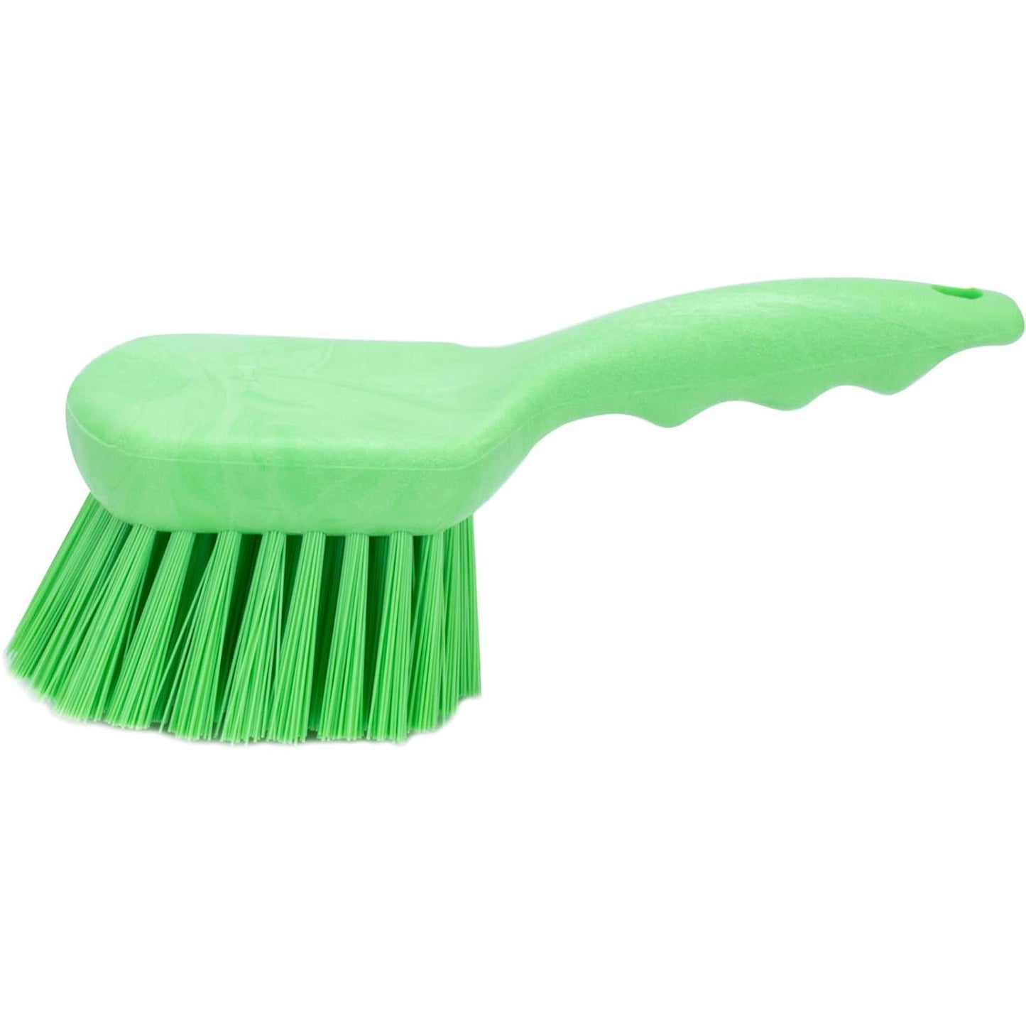 SPARTA 40541EC75 Plastic Scrub Brush, Utility Brush, Kitchen Brush With Hanging Hole For Cleaning, 8 Inches, Lime