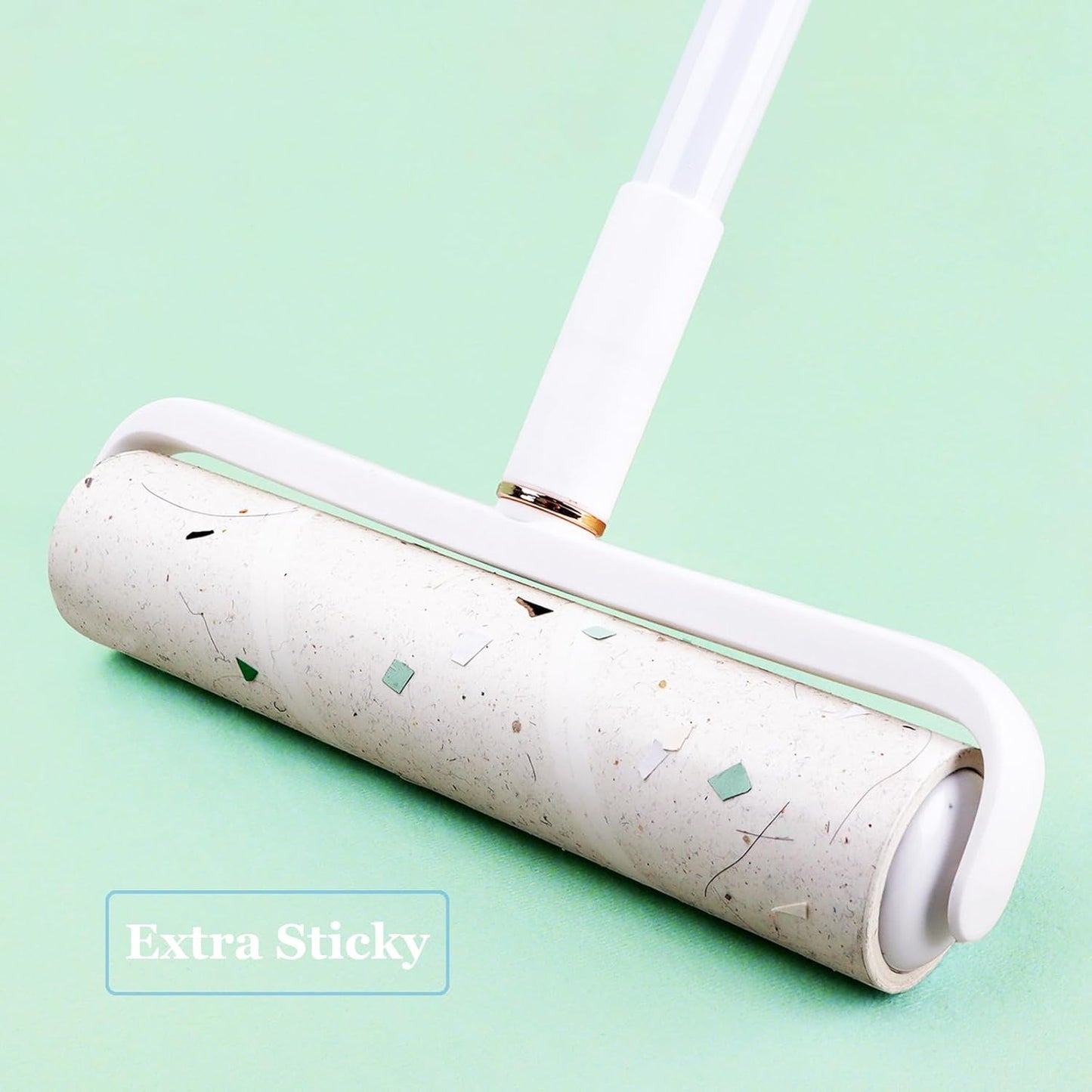 9.45 inch Lint Roller Refills for 9.4'' - 9.5'' Large Lint Rollers Extra Sticky Roller Refills Replacment for PetLovers Delomo and More Floor Rollers 90 Sheets per Refill, 4 Pack, 360 Sheets Total