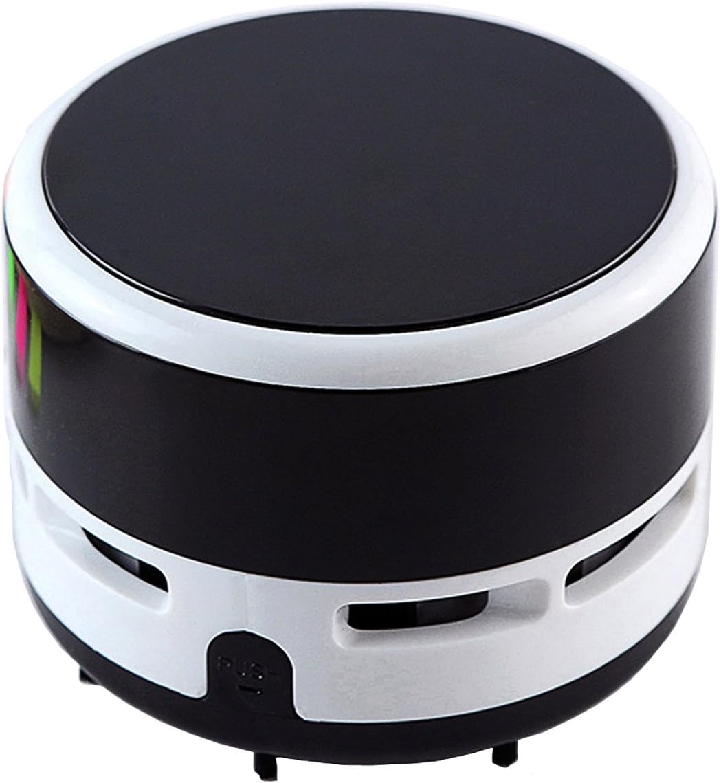 Ogrmar Portable Cordless Mini Desktop Vacuum Desk Dust Cleaner/Dust Sweeper for Home Office Keyboard (Black)