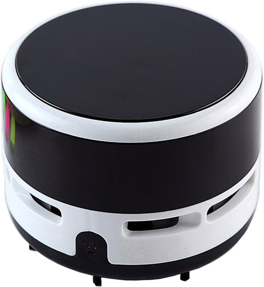 Ogrmar Portable Cordless Mini Desktop Vacuum Desk Dust Cleaner/Dust Sweeper for Home Office Keyboard (Black)