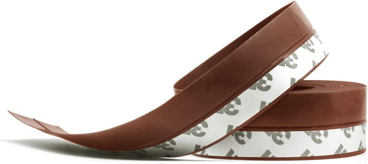 TAROSE Weather Stripping, Silicone Door Seal Strip Door, Window, 16 Feet Long, Reddish Brown (Width 45mm)