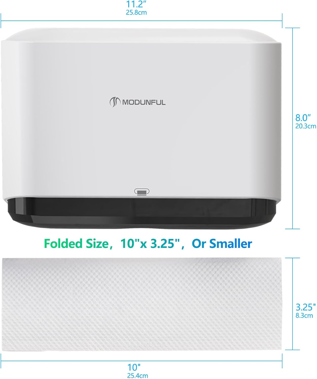 Paper Towel Dispenser, Paper Towel Holder Wall Mount, Bathroom Hand Paper Towels Dispensers, No-Hole Installation Multifold/Trifold/C Fold Paper Towel Dispenser