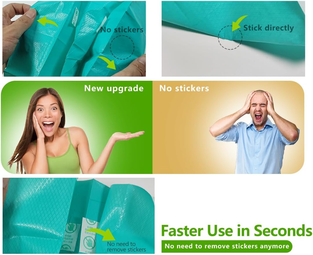 TenFans Toilet Seat Covers Disposable - 20 Count Individually Travel Pack - Sticker Free Faster Use - Waterproof XL Covers for Adults and Kids - Travel Accessories Public Restrooms, Camping, Airplane