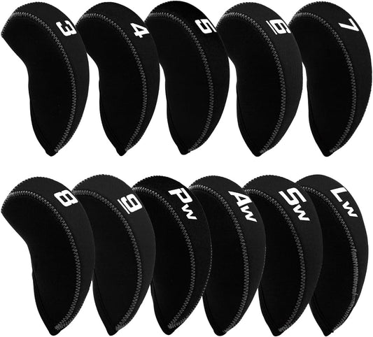 Golf Iron Covers for Golf Clubs Neoprene Golf Iron Cover Set 11pcs/10pcs Golf Iron Headcovers Golf