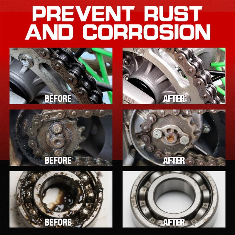 White Lithium Grease, Garage Door Lubricant, Multi-Purpose Bike Grease for Hinges, Bearings, Gears, Track Rail, Waterproof&Heat Resistant Bearing Grease Ideal for Automotive, Marine, 1.76oz