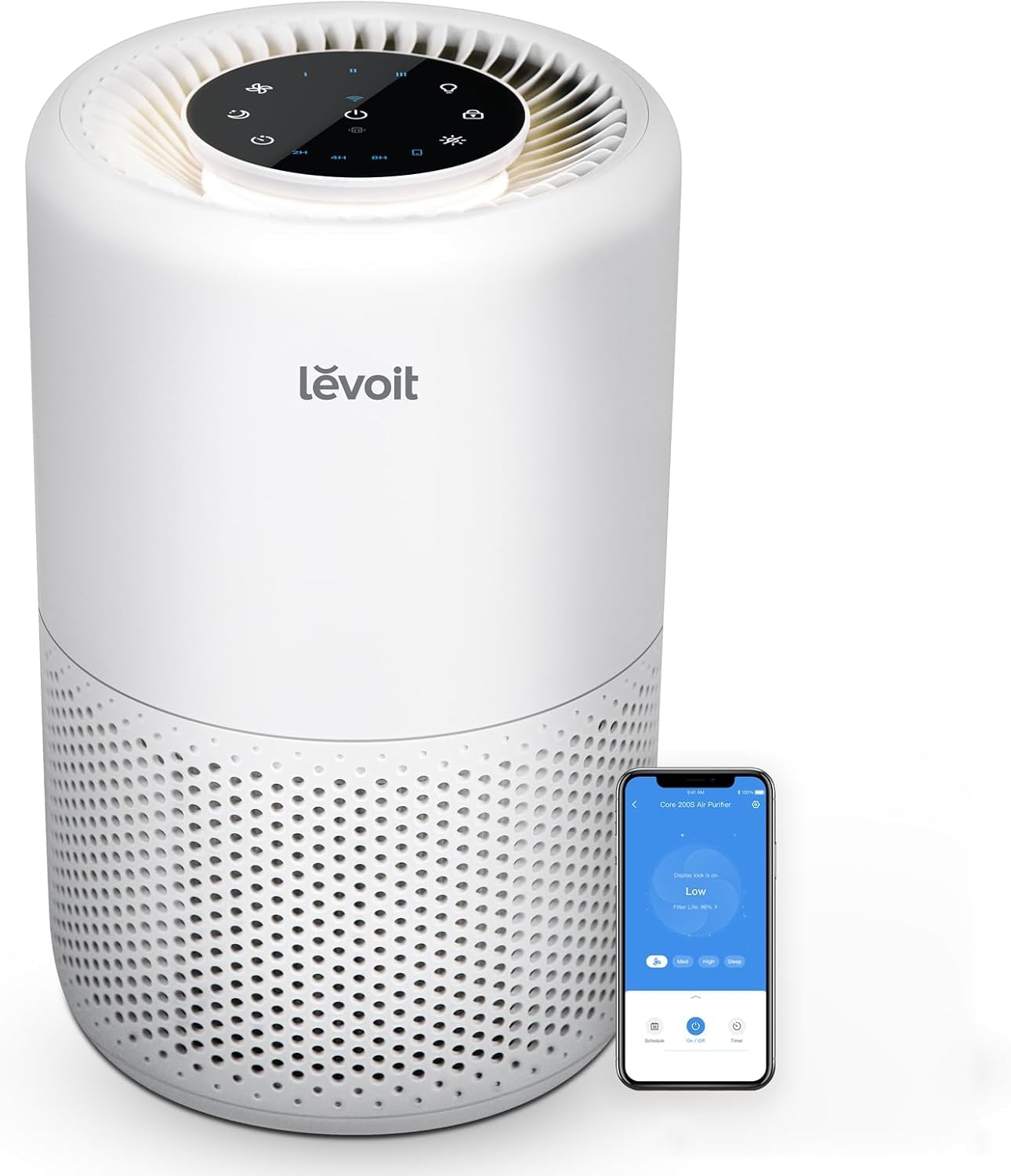 Levoit Air Purifier for Home Pets Bedroom Dorm Room, Smart & Voice Control