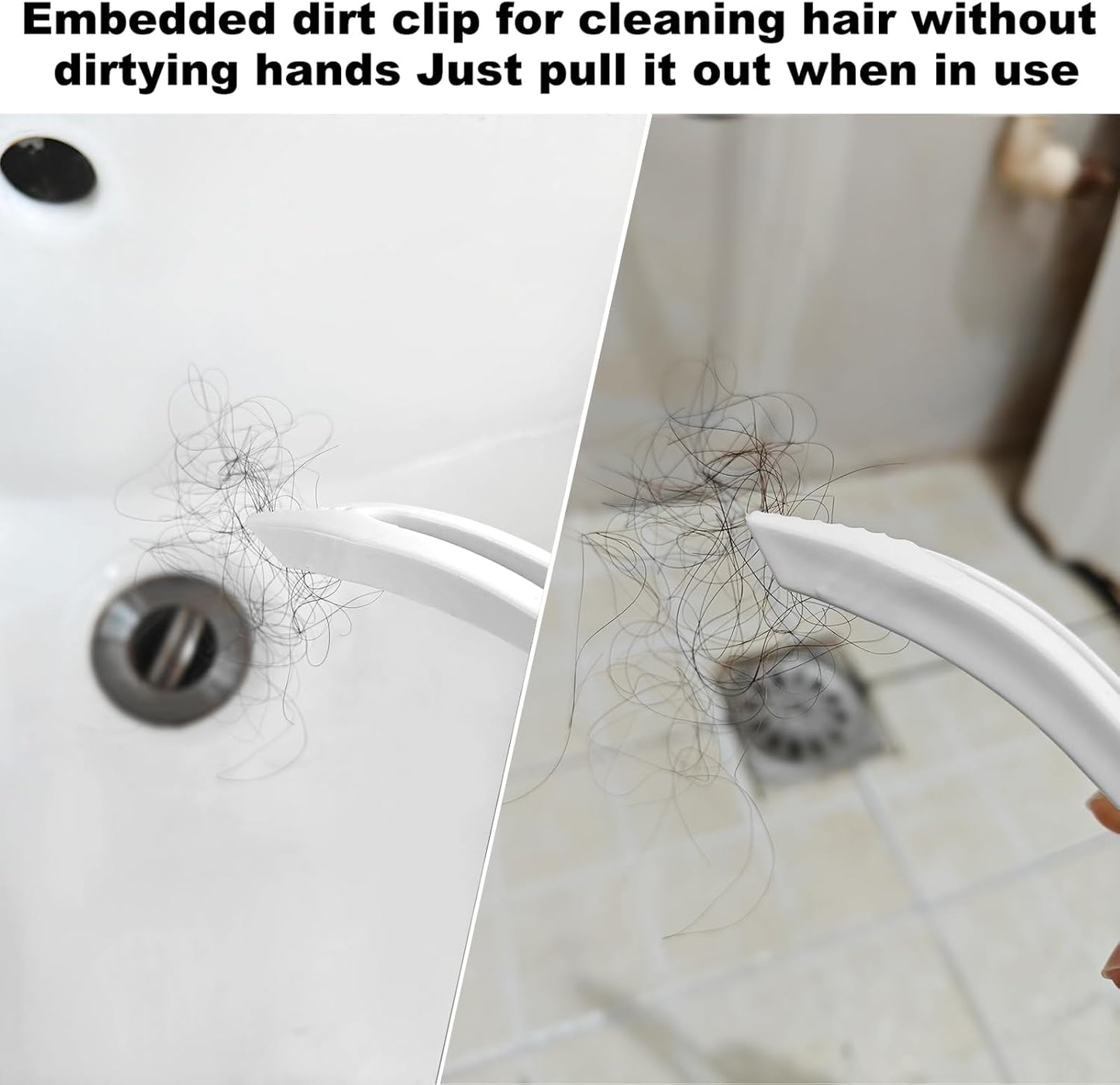 Bristle Brush - Hard Bristle Crevice Cleaning Brush Tools for Household Use, Kitchen, Bathroom, Window, Toilet, Corners, Multi Purpose Hard Bristle Brushes for Deep Cleaning Gap (2 pcs)