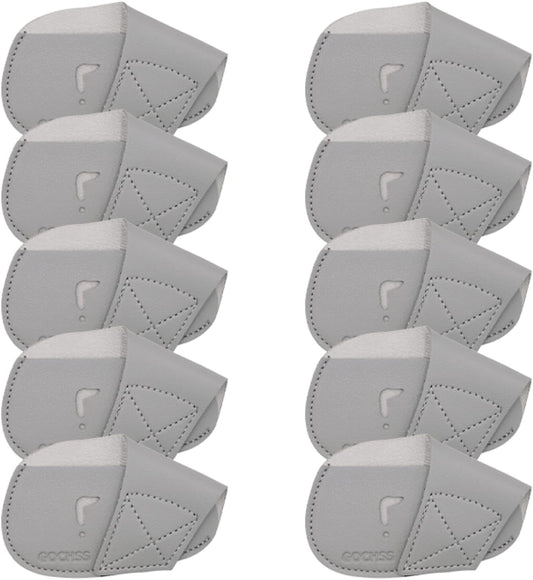 I Golf Iron Headcovers 10pcs PU Fit Both Right-Handed Clubs Golf Club Protector for Titleist
