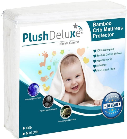 Mini Crib Mattress Protector 100% Waterproof, Noiseless – Viscose Made from Quilted Ultra Soft