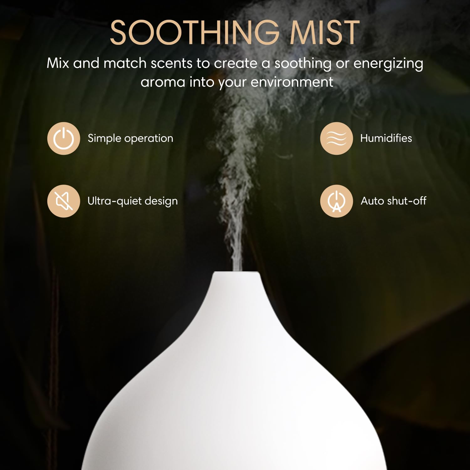SALKING Essential Oil Diffuser for Home, 100ml Small Aromatherapy Diffuser