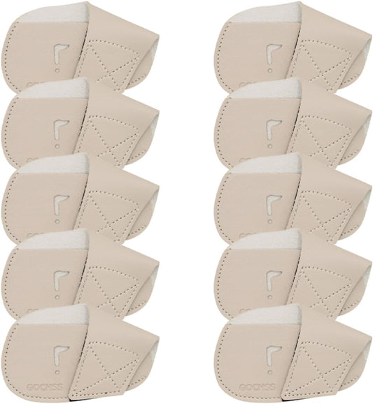 I Golf Iron Headcovers 10pcs PU Fit Both Right-Handed Clubs Golf Club Protector for Titleist
