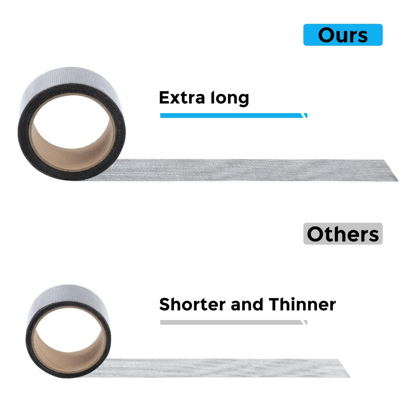 Black Window Screen Repair Tape, 4 in X 20 FT (240IN) Kit for Windows or Doors, Strong Adhesive Patch Fiberglass Mesh Repair