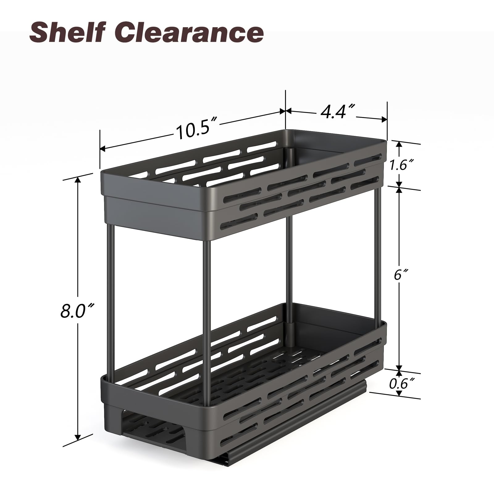 Pull Out Spice Rack Organizer for Cabinet, 3 Packs Slide Out Spice Racks Organizer, Spice Cabinet