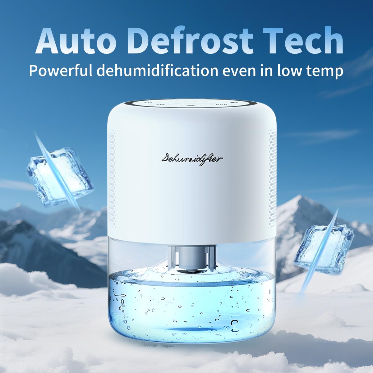 Windangel 44oz(1.3L) Small Dehumidifier for Home Auto-Off Quiet Portable Dehumidifier with 3 Modes
