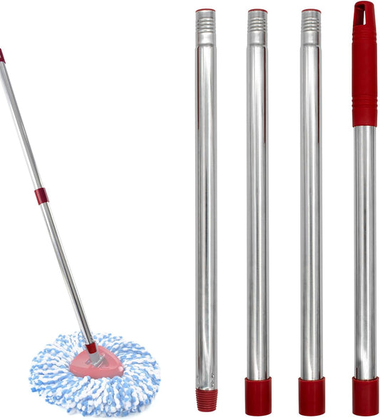 Mop Handle for Ocedar, Spin Mop Handle for O Cedar, 4-Section Mopping Handles Replacement for