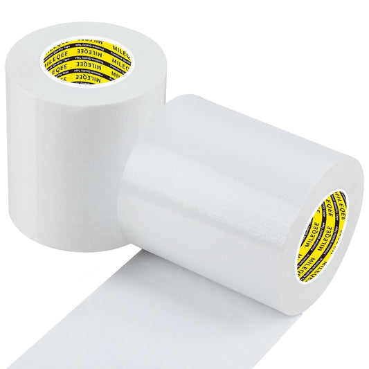 2Pack Duct Tape Heavy Duty Single Sided, Strong Adhesive High Strength, Waterproof Mesh Tape for