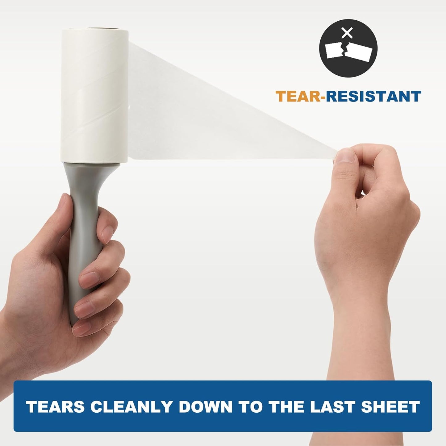 Extra Sticky Lint Roller for Pet Hair, Lint Rollers 600 Sheets, Pet Hair Remover with 2 Upgraded Handle 6 Rollers, Portable Lint Remover for Clothes, Furniture, Dog & Cat Hair (2 Handles + 600 Sheets)