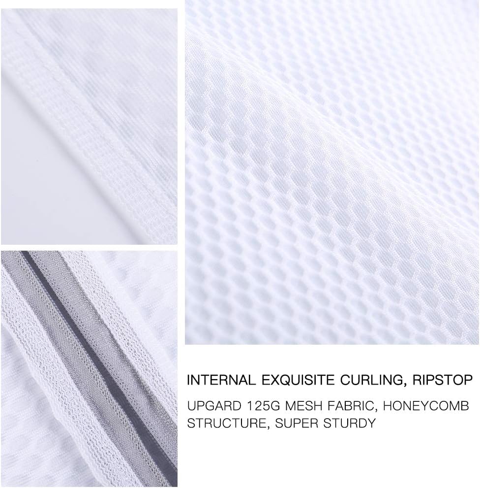 Kimmama Laundry Bags Mesh Wash Bag, Lingerie Bags for Washing Delicates, Net Washer Sack with Zipper, Dryer Pouch for Cleaning and Drying Cloths, Garment, Sweater, Bra, Pant, Sock, Toys, Hat