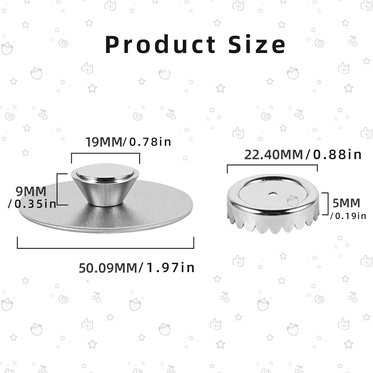 Magnetic Soap Holder, Stainless Steel Wall Mount Waterproof Bathroom Organizer for Showers/Sinks (2Pcs-Glue)