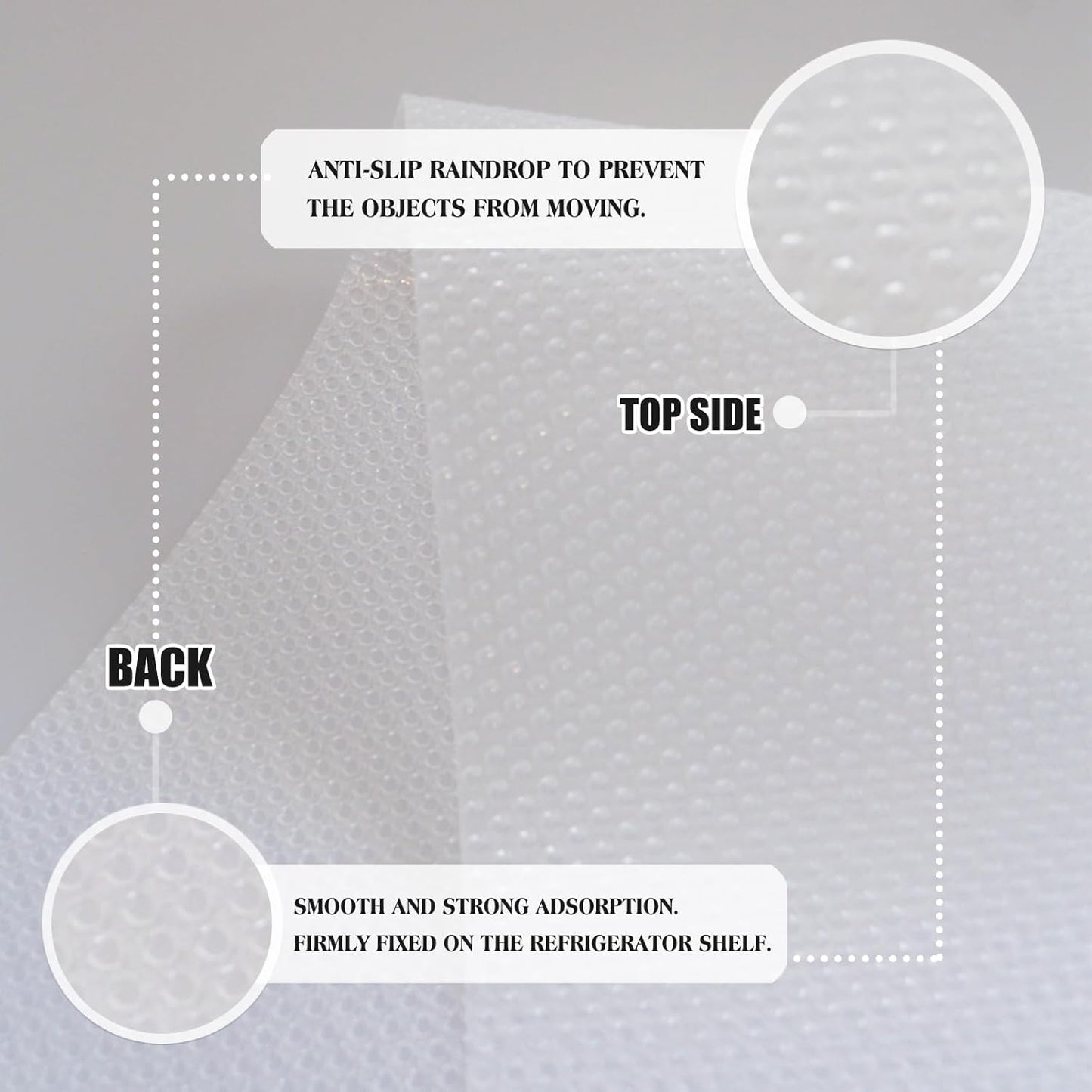 20Pcs Refrigerator Liners, Washable Fridge Liner Shelf Mats Refrigerator Pads for Cupboard Cabinet Drawer Home Kitchen Accessories Organization (Clear)