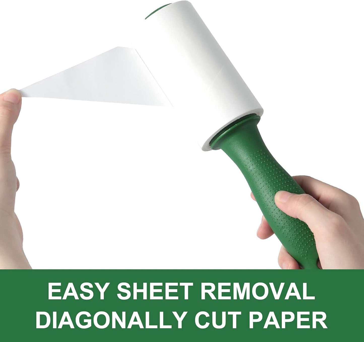 Fedicelly Lint Rollers Pet Hair Extra Sticky Clothes,Cat Dog Hair Remover Laundry Furniture Carpet,Total 800 Sheets Lint Remover Brush for Couch Green