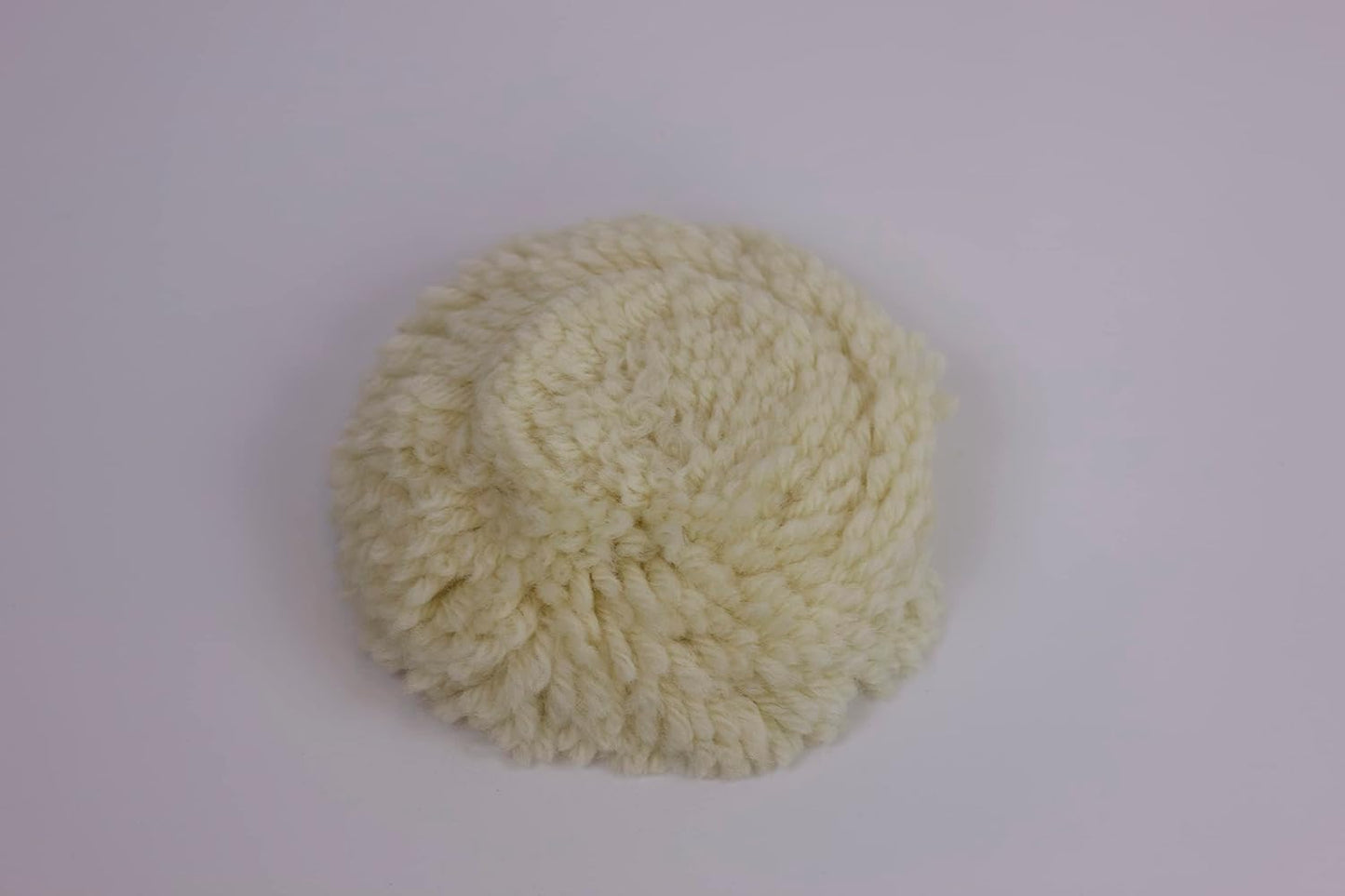 PMD Products 5pk 3" Inch (75MM) Buffer Polish Pads Long Natural Wool Hook and Loop Attached