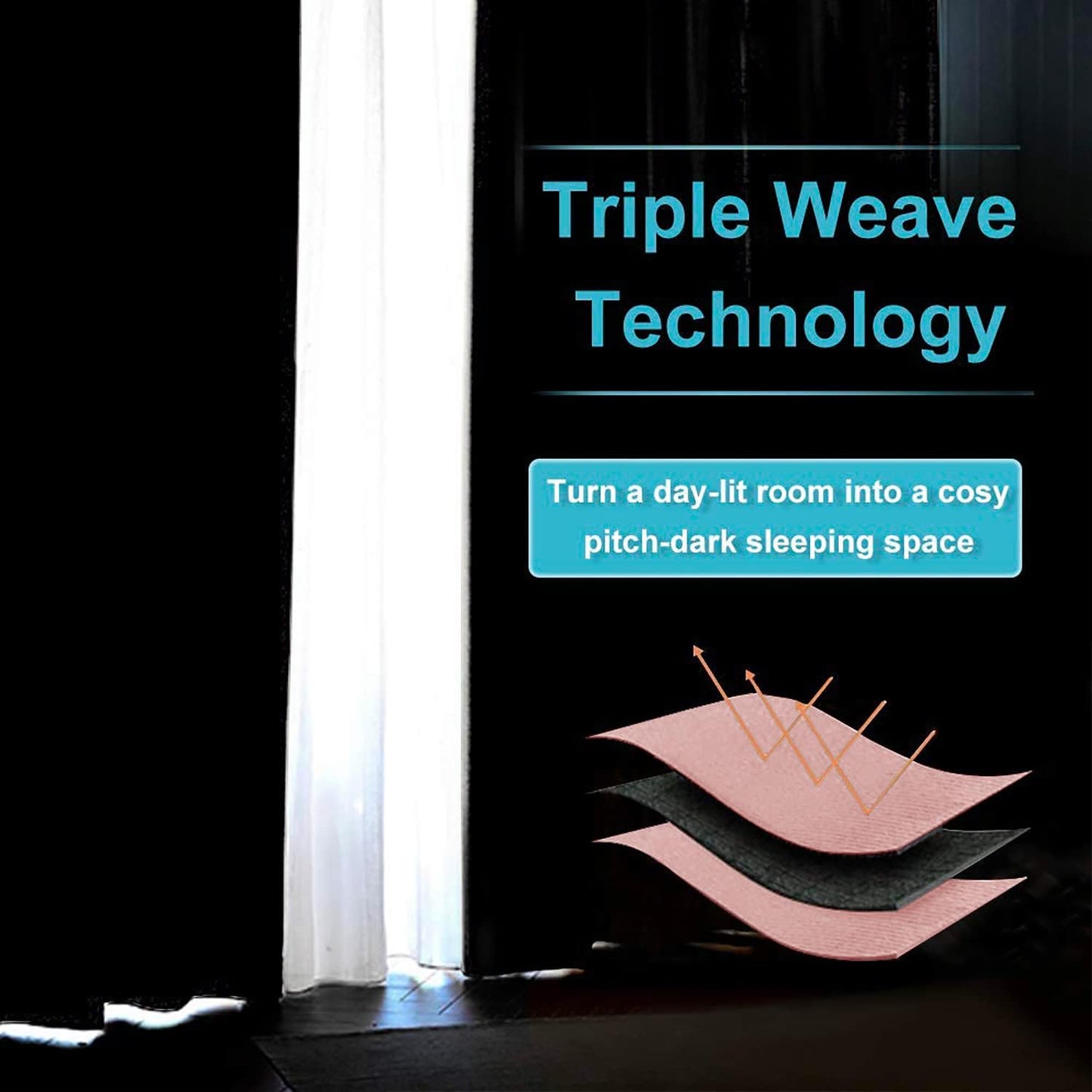 RYB HOME Blackout Curtains for Kitchen, Small Window Curtains Blinds, Thermal Insulating Drapes for Bathroom Cafe Bedroom Small Window, W 29 x L 45 inch, Peach Blush, 2 Panels