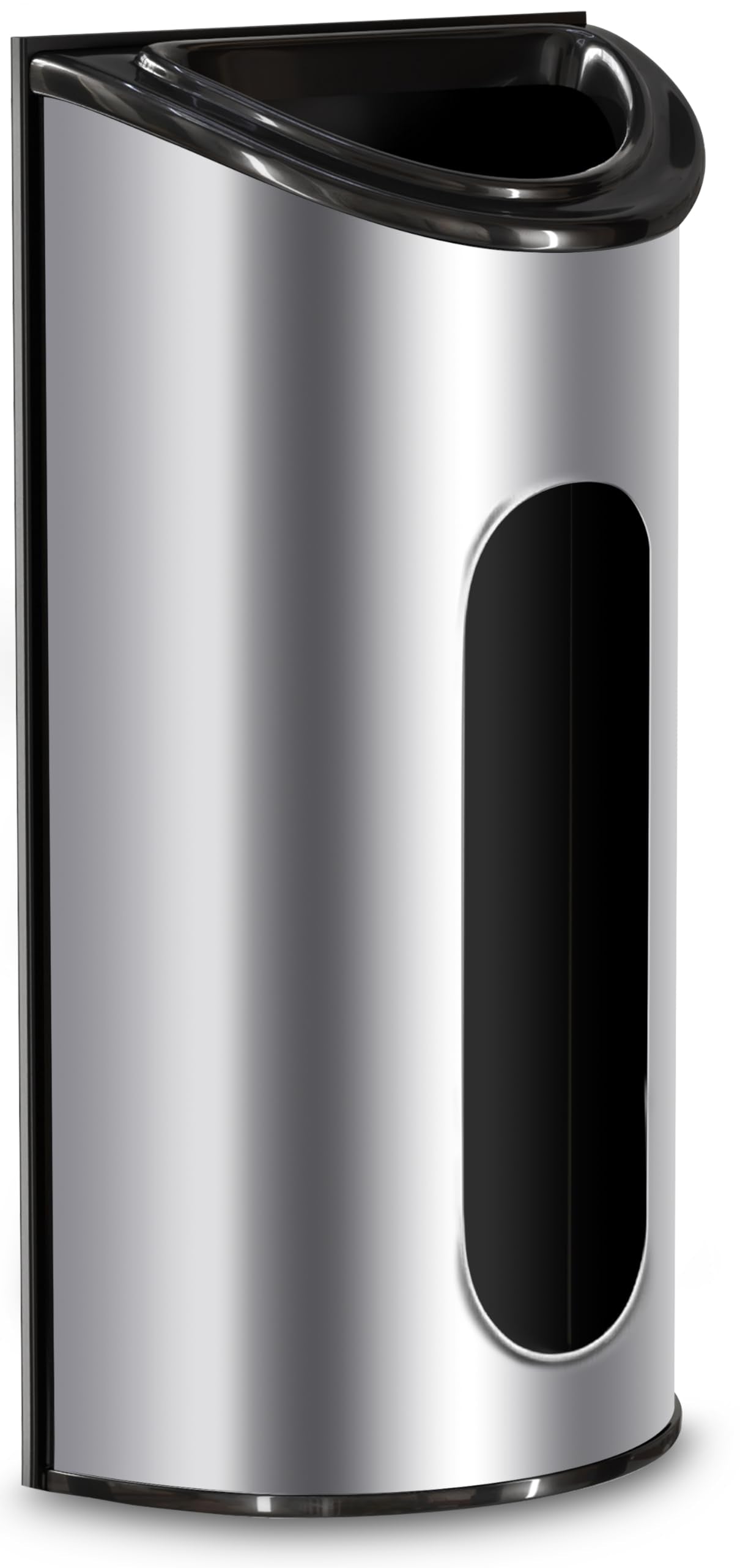 Utopia Kitchen Wall-Mounted Stainless Steel Grocery Bag Holder, Silver